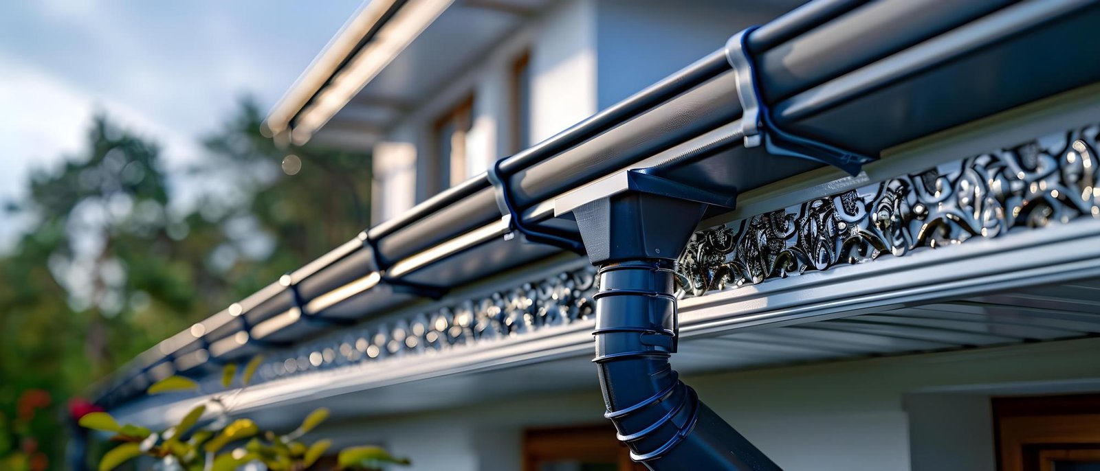 Gutter Header Seamless Rain Gutter & Septic Systems Installation in Bend Oregon